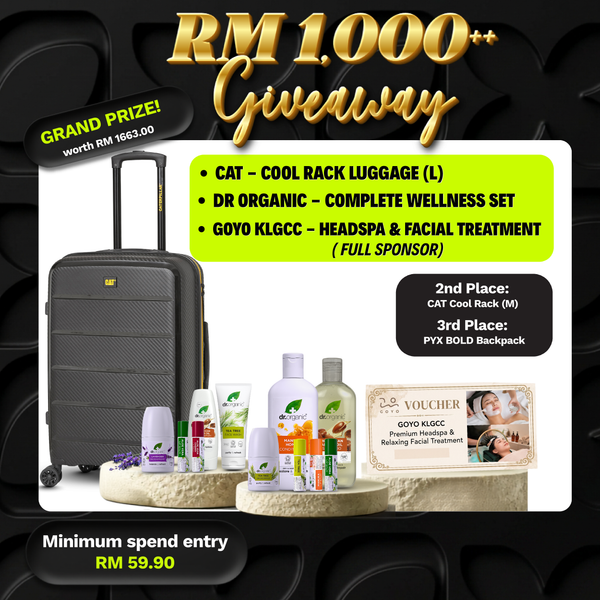 RM1,000++ Giveaway You Don't Want to Miss: Prizes, Rules & How to Qualify