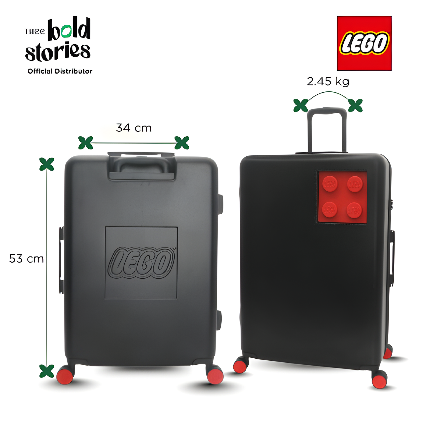 Signature 2022 Brick 2x2 Trolley Double Wheels (Large)